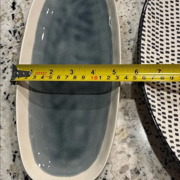 Cost Plus World Market Cream Oval Plates - Picture 4 of 6